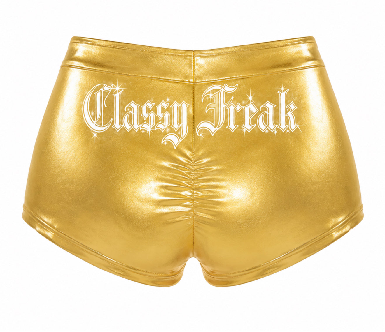 Metallic Booty Shorts (Classy Freak/Playgirl)