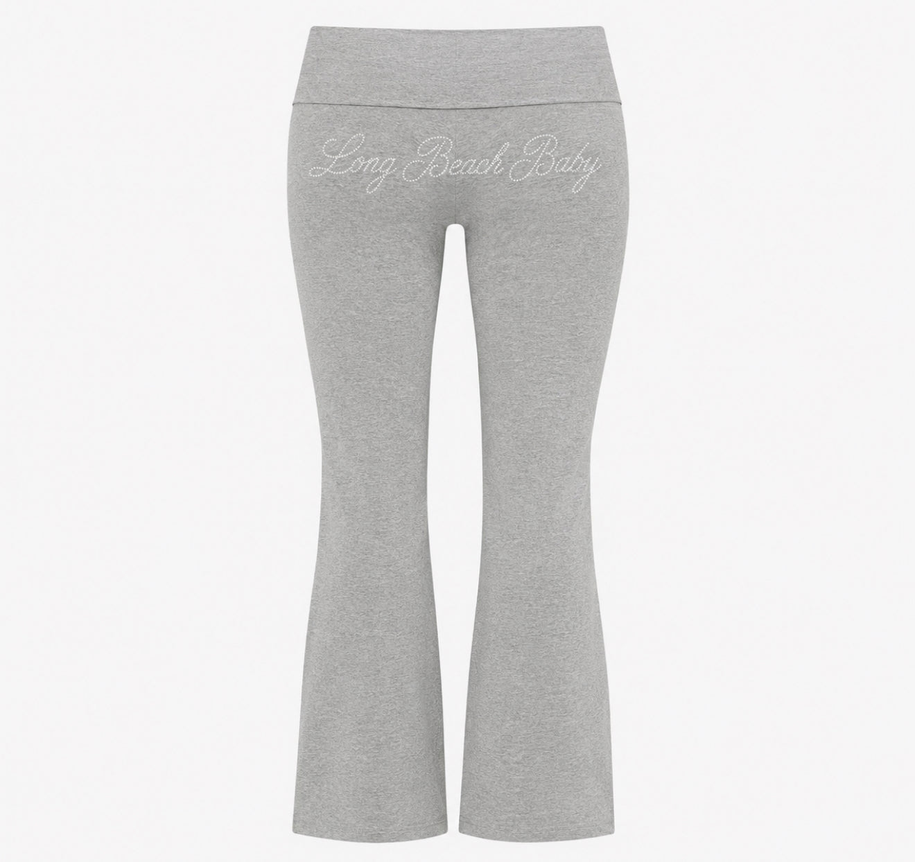 Long Beach Baby Rhinestone Flared Leggings