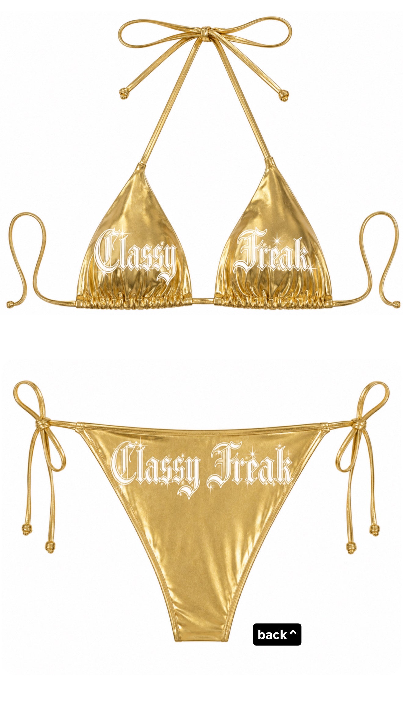 Classy Freak Metallic Bikini Set