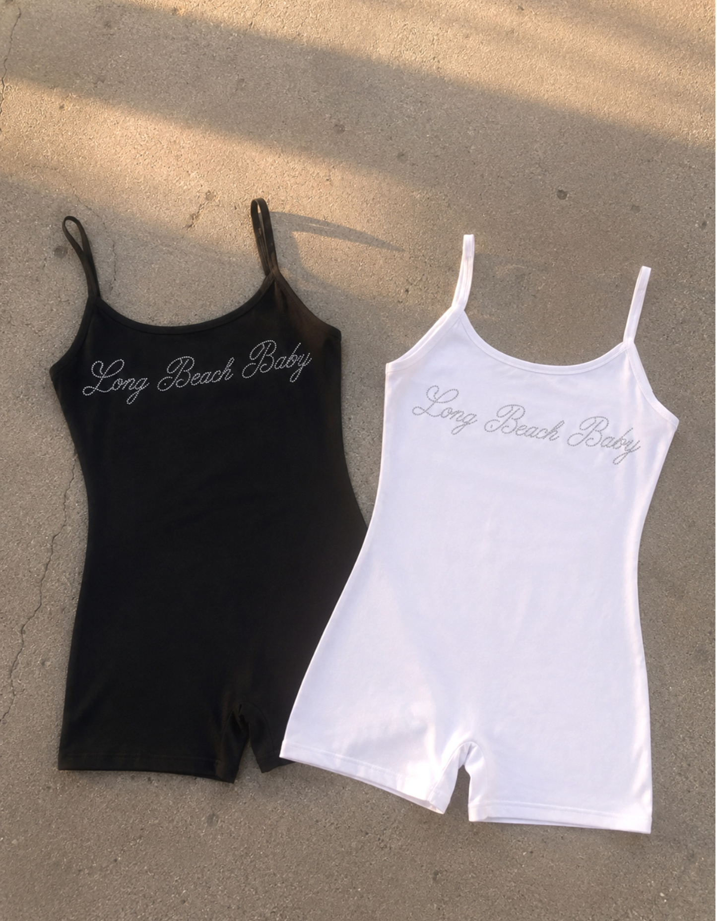 Long Beach Baby Rhinestone Romper