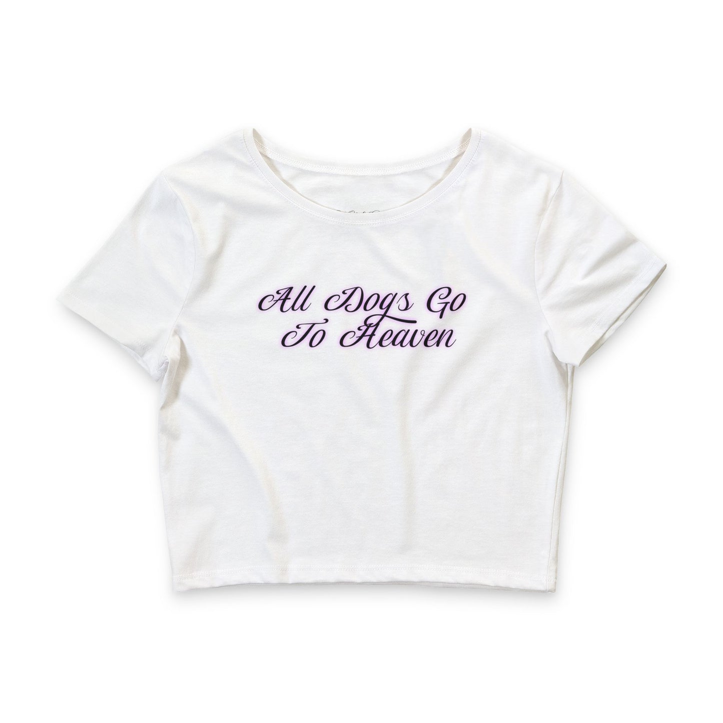All Dogs Go To Heaven Airbrush Crop Top