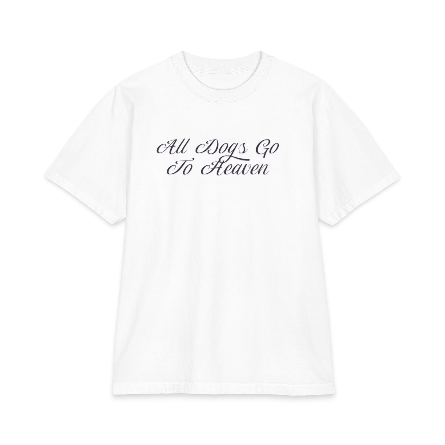 All Dogs Go To Heaven Airbrush Tee- White