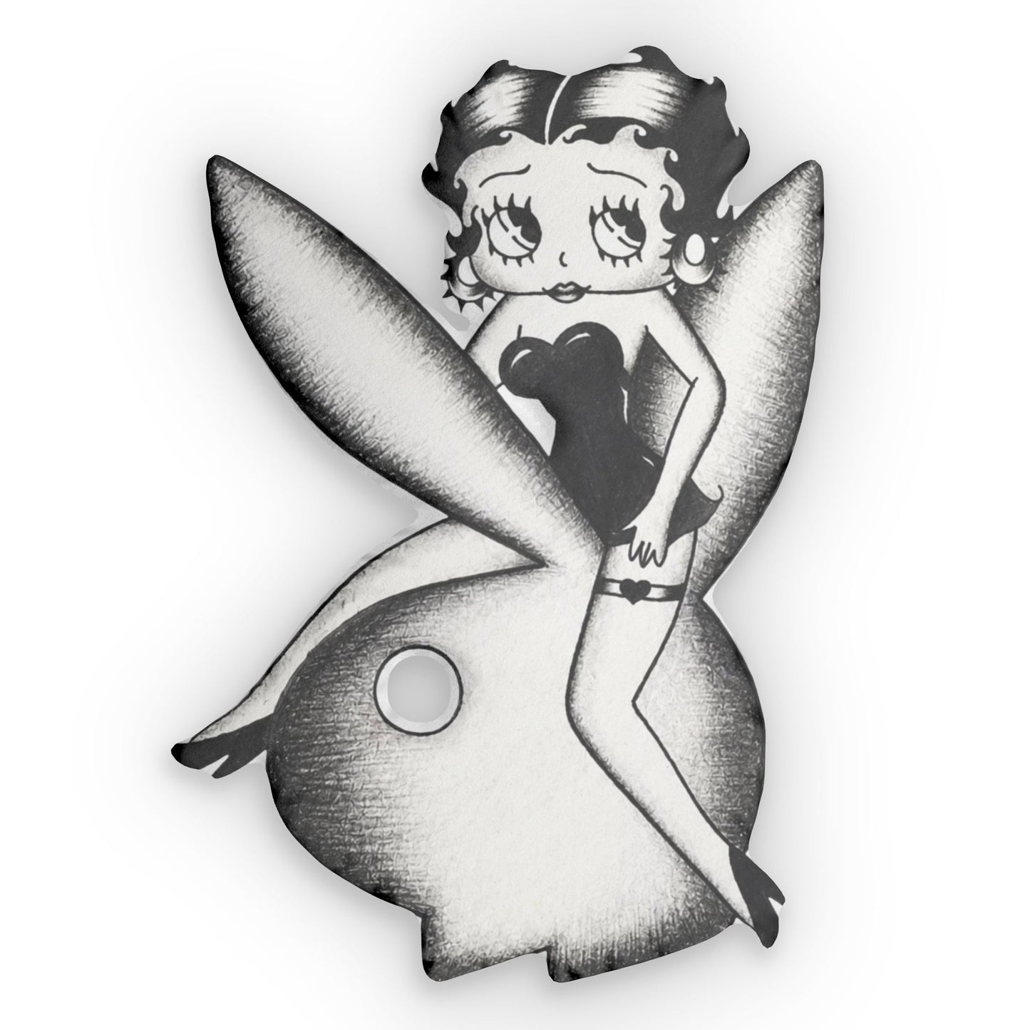 Playgirl Betty Cutout Pillow