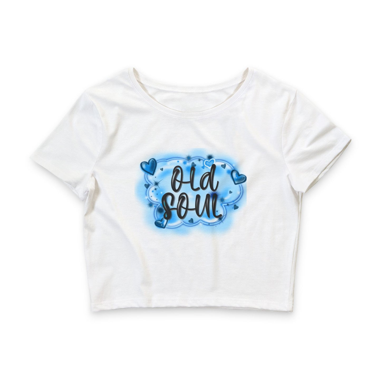 Old Soul Airbrush Style Crop Top