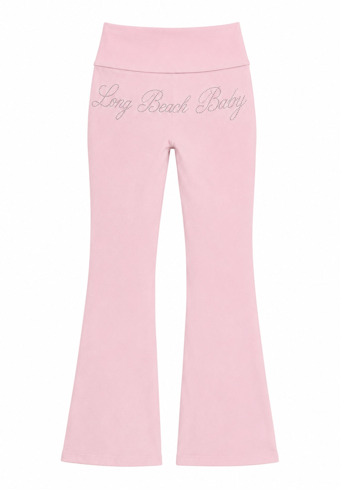 Long Beach Baby Rhinestone Flared Leggings