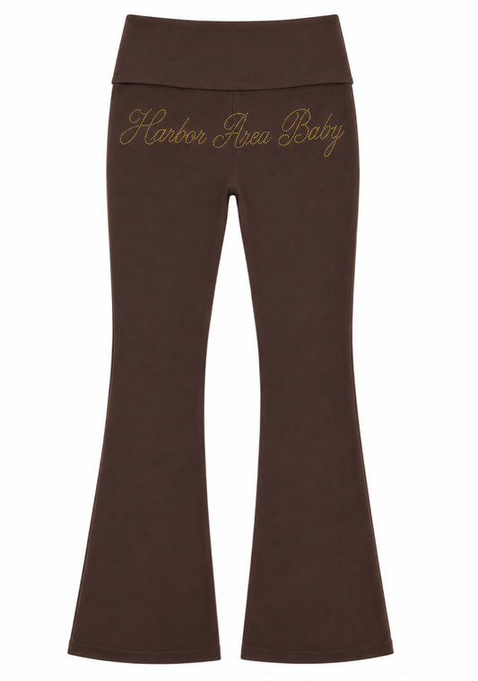 Harbor Area Baby Rhinestone Flared Leggings