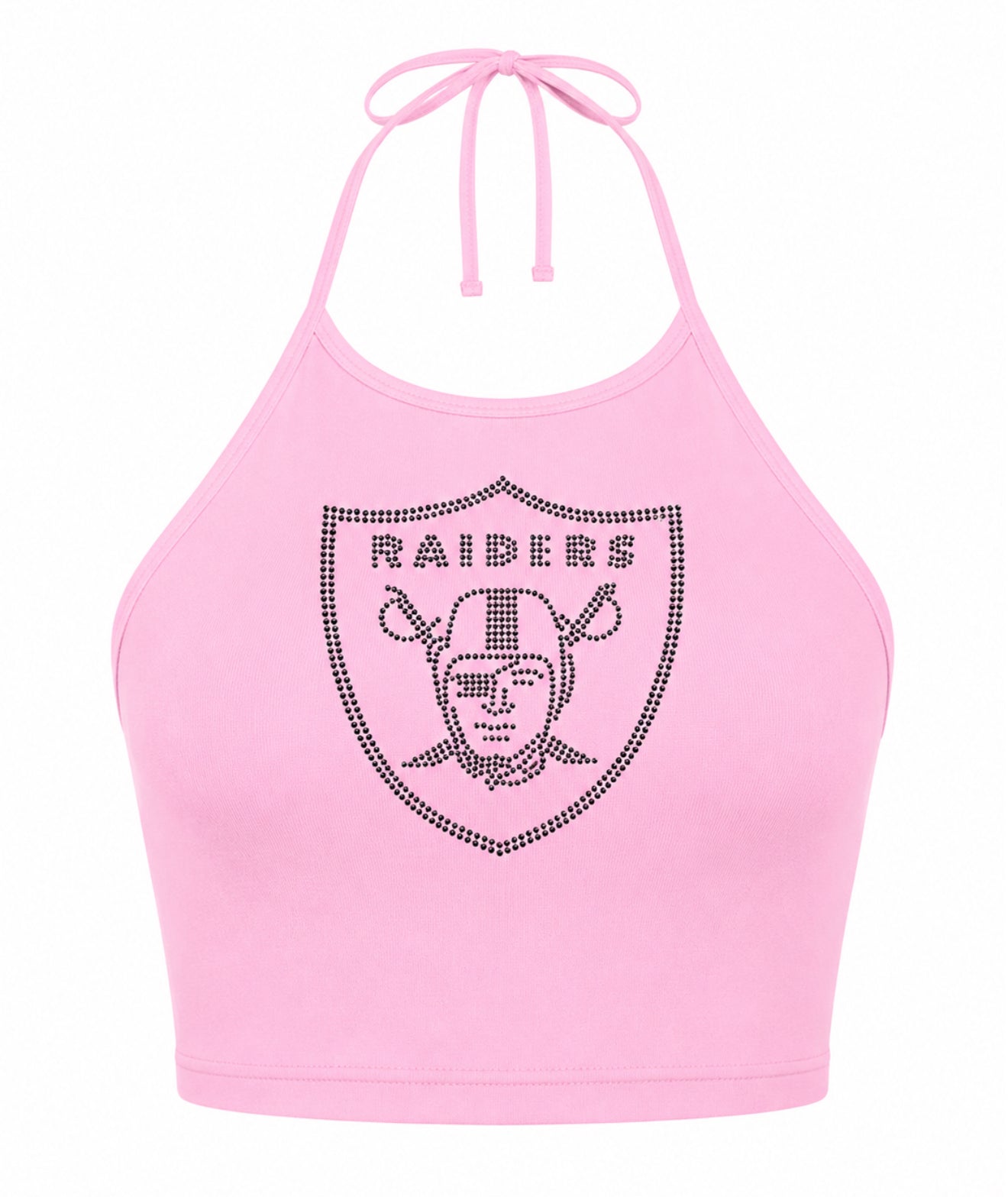 Pink Raiders Rhinestone Halter Top