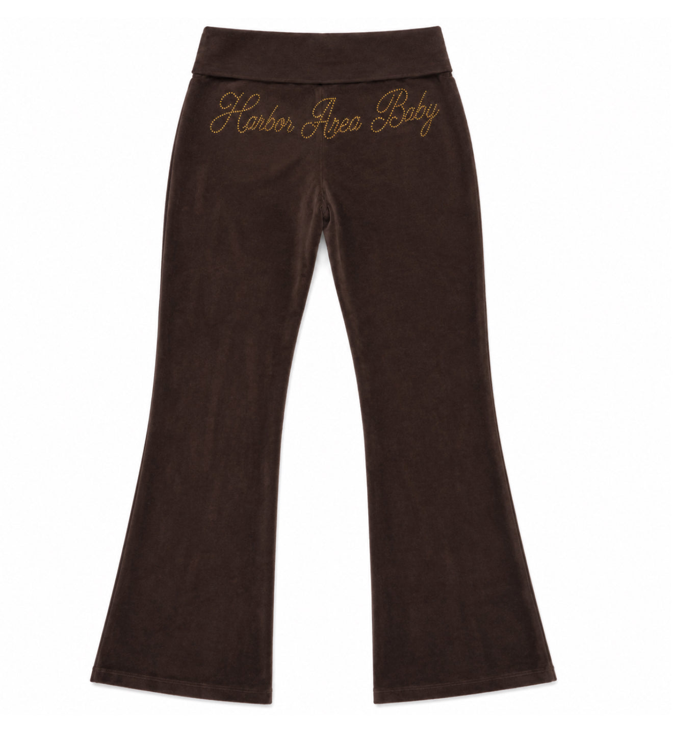 HxA Baby Rhinestone Velour Pants