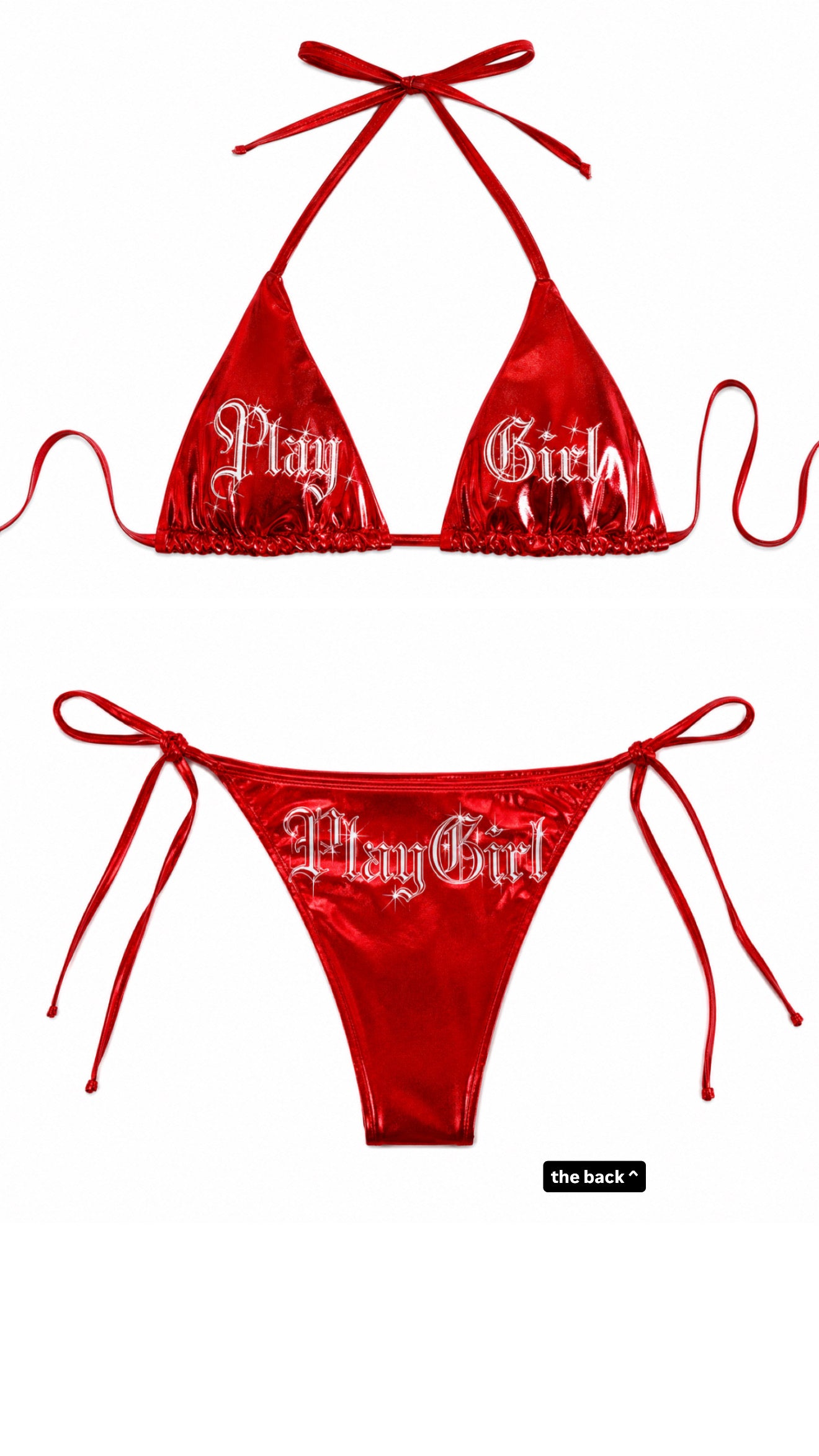 PlayGirl Metallic Bikini Set