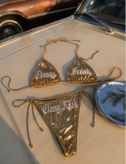 Classy Freak Metallic Bikini Set